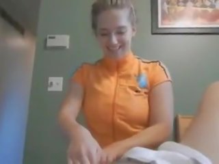 Sister gives brother a massage - www.familyfuckers.net -