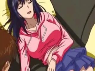 Schattig anime minnaar tonen ondergoed omhoog haar klein rok