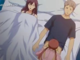Teismelise 3d anime tütar võitlemine üle a suur manhood